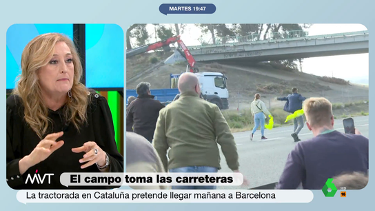 "Que si la Agenda 2030, que si las investigaciones que quieren cambiar el clima, cosas un poquito extrañas que yo veo alguna mano por ahí", comenta tajante la periodista en este vídeo donde analiza las protestas de los agricultores españoles.